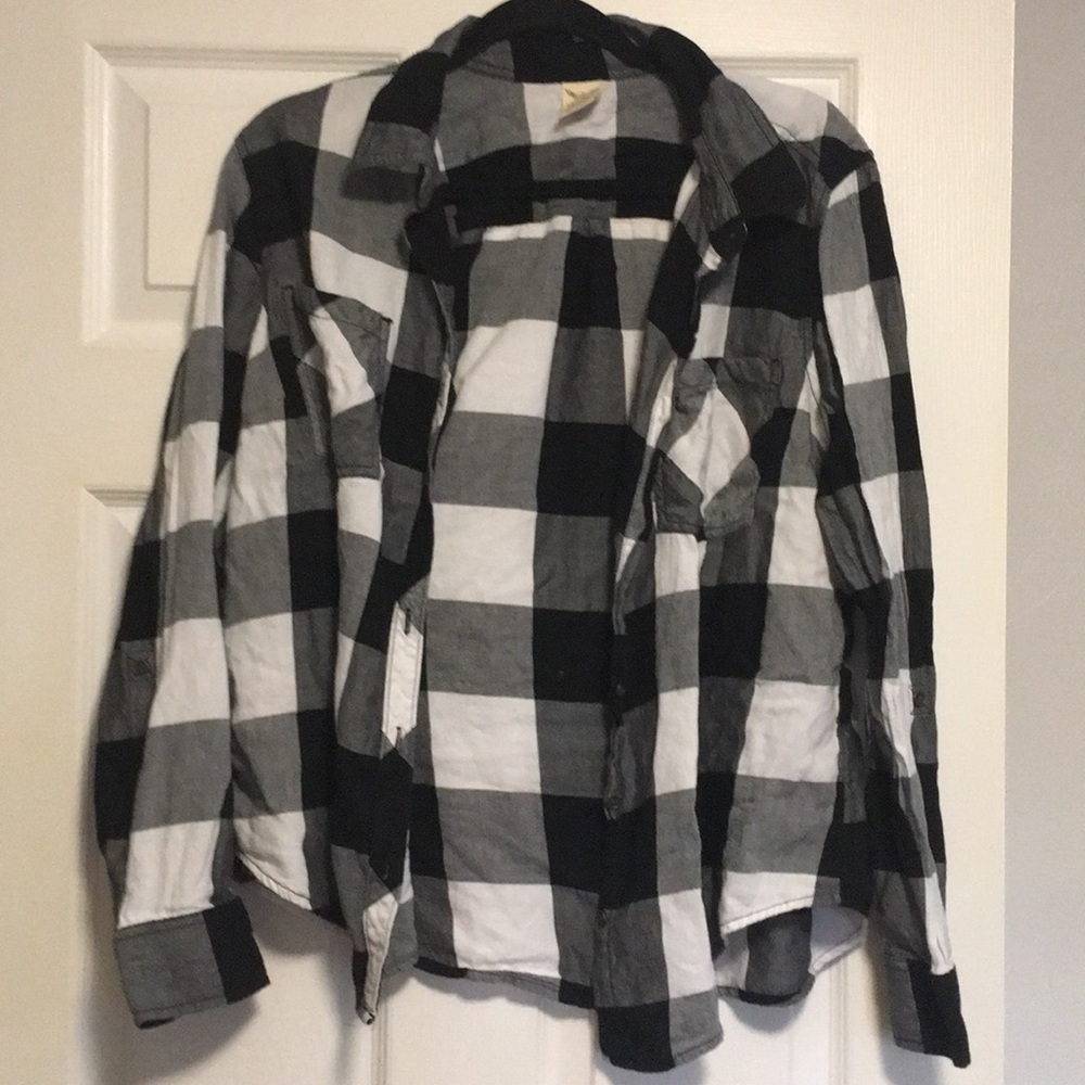 Black and white flannel